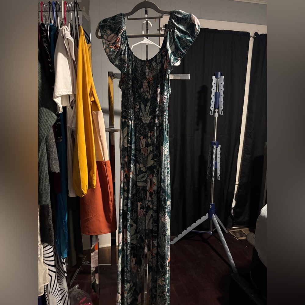 One piece open back jumper